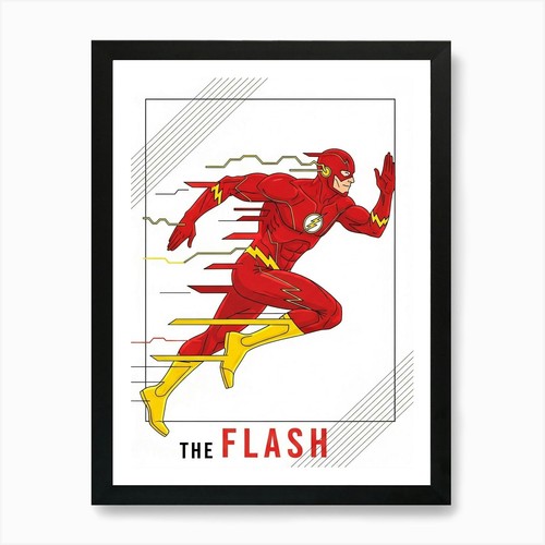 Flash kunstdruck gerahmt - flash,