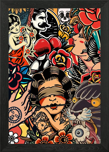 Traditionelles tattoo flash - tattoo,