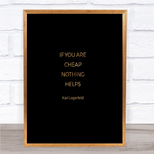 Karl cheap nothing helps - cheap,