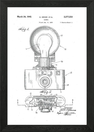 Kamera mit blitz - blitz, patent