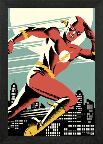 Silver age flash gerahmtes - age,
