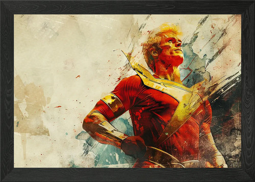 Flash gordon kunst gerahmtes - gordon,